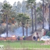 Incendio en la finca pacense de Las Arenosas