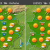Previsión meteorológica en Extremadura. Días 15, 16 y 17 de febrero