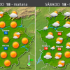 Previsión meteorológica en Extremadura. Días 18, 19 y 20 de febrero