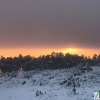 Fotografías de la nieve caída ayer en la Sierra de San Mamede