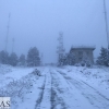 Fotografías de la nieve caída ayer en la Sierra de San Mamede