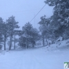 Fotografías de la nieve caída ayer en la Sierra de San Mamede