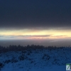 Fotografías de la nieve caída ayer en la Sierra de San Mamede