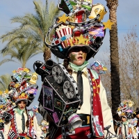 Los Danzarines Emeritenses ganan el desfile del Carnaval Romano