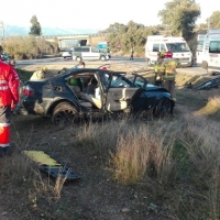 Cuatro jóvenes heridos en un accidente en Navalmoral