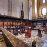Finalizan los trabajos de restauración en el coro de la catedral de Plasencia