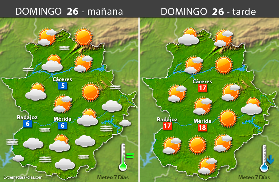 Previsión definitiva para el Carnaval 2017 en Extremadura