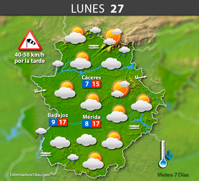 Previsión definitiva para el Carnaval 2017 en Extremadura