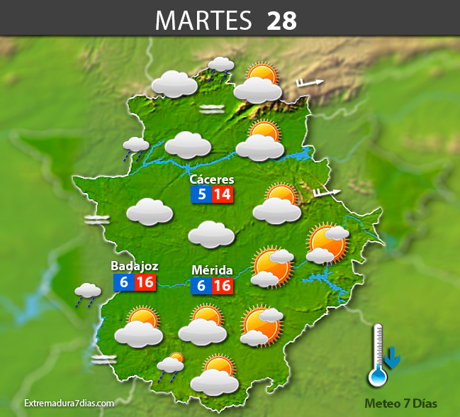 Previsión definitiva para el Carnaval 2017 en Extremadura