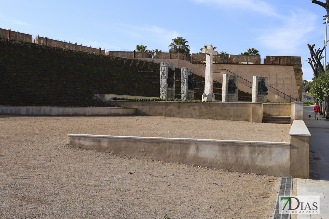 Así ha quedado el Baluarte de la Trinidad en Badajoz