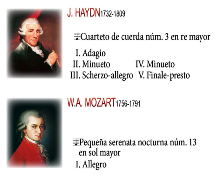 Música del clasicismo en los “Jueves Clásicos” de la Hernán Cortés