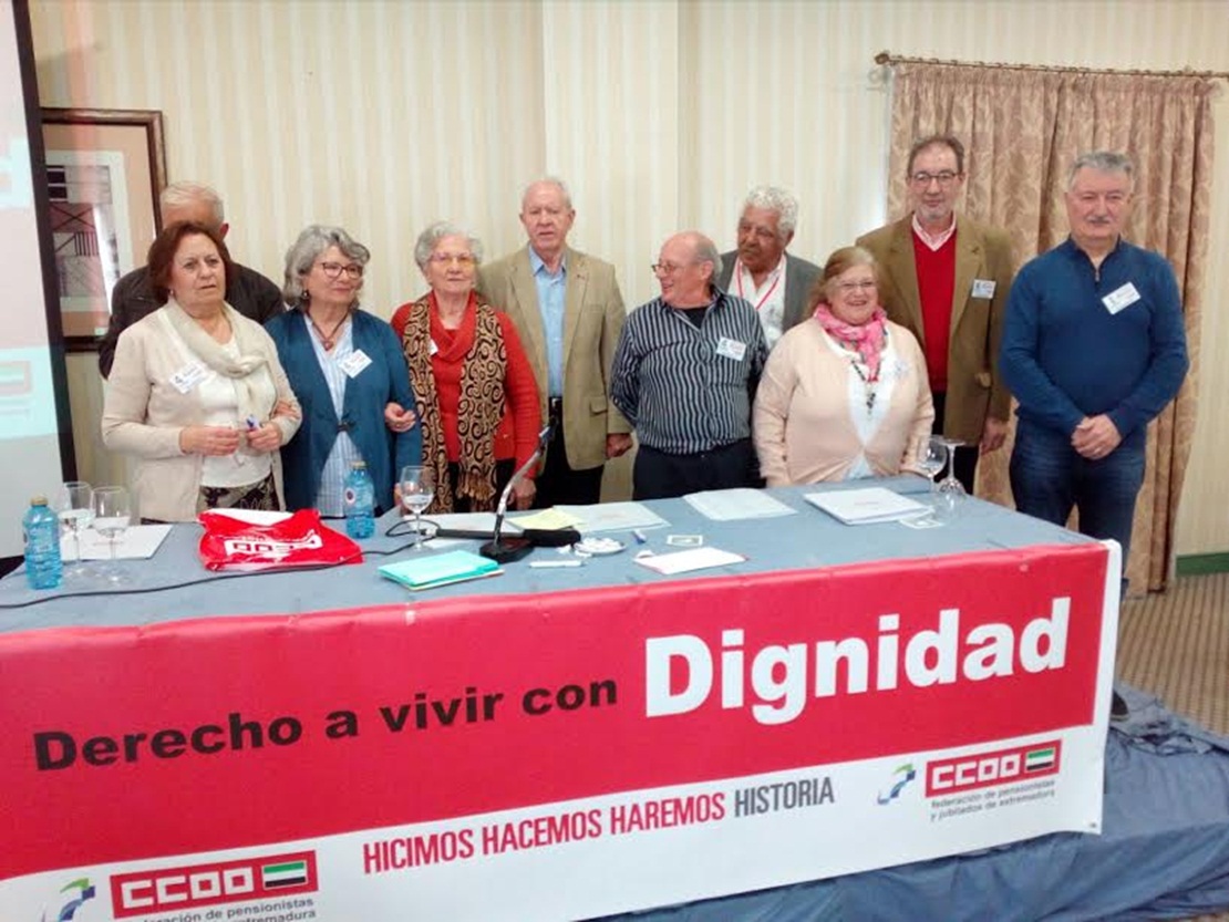 María José Gallego, al frente de la Federación de Pensionistas y Jubilados de CCOO