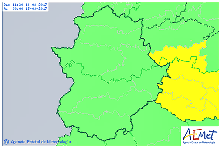 Desactivada la alerta amarilla por viento en Extremadura