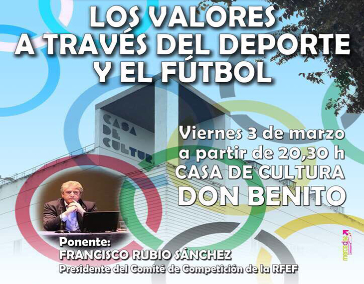 Don Benito albergará una conferencia sobre los valores en el fútbol