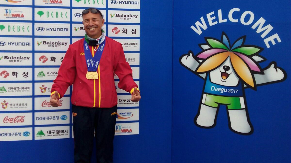 El extremeño Miguel Periáñez doble campeón del mundo de marcha
