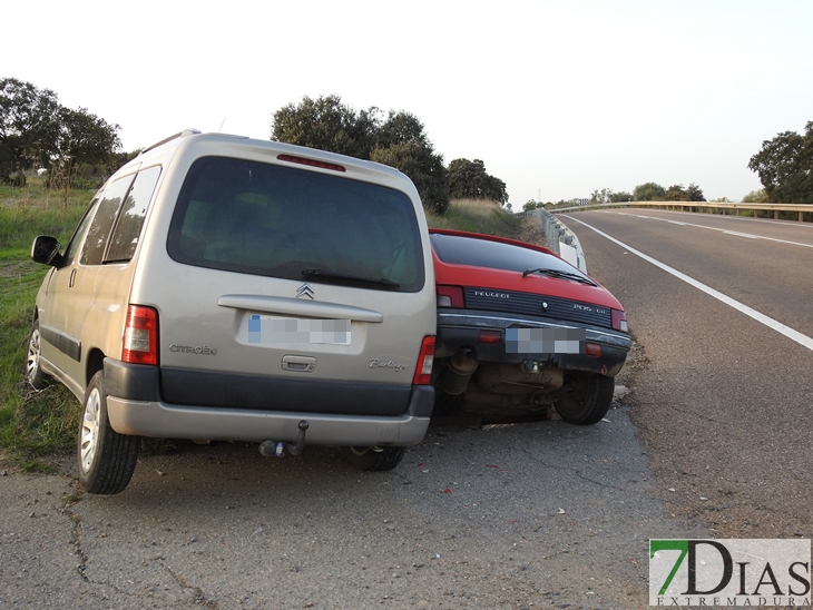 Accidente múltiple entre La Albuera y Almendral