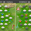 Previsión meteorológica en Extremadura. Días 25, 26 y 27 de marzo