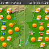 Previsión meteorológica en Extremadura. Días 28, 29 y 30 de marzo