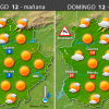 Previsión meteorológica en Extremadura. Días 11, 12 y 13 de marzo
