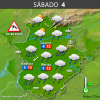 Previsión meteorológica en Extremadura. Días 2, 3 y 4 de marzo