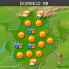 Previsión meteorológica en Extremadura. Días 17, 18 y 19 de marzo