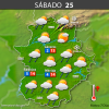 Previsión meteorológica en Extremadura. Días 23, 24 y 25 de marzo
