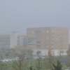 Badajoz amanece bajo la niebla