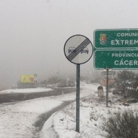 Alerta amarilla este viernes por nieve y viento en el norte de Cáceres