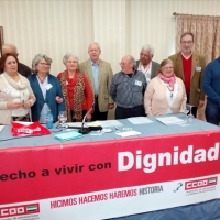 María José Gallego, al frente de la Federación de Pensionistas y Jubilados de CCOO