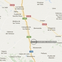 Trágico accidente de tráfico en la provincia de Badajoz