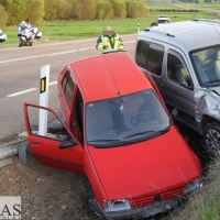 Accidente múltiple entre La Albuera y Almendral