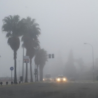 Badajoz amanece con espesas nieblas