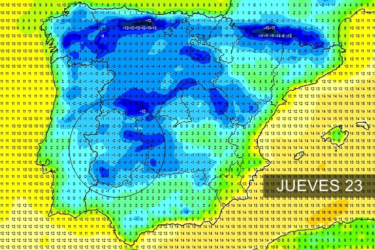 Extremadura amanecerá bajo cero el próximo jueves