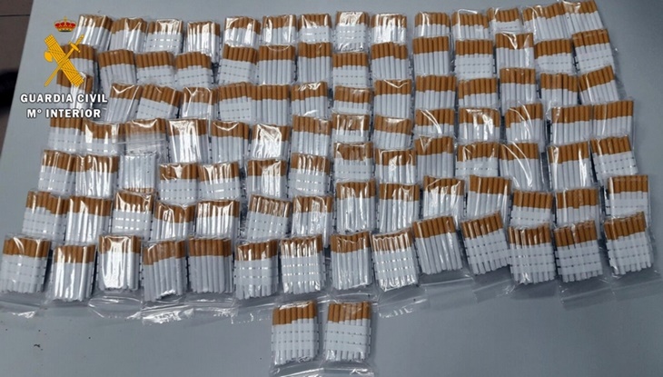 Intervenidos 16 kilos de tabaco y 4.000 cigarrillos de fabricación casera