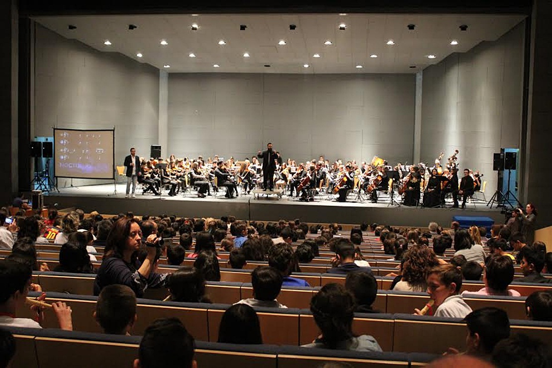 900 escolares participan en un concierto de la OSCAM