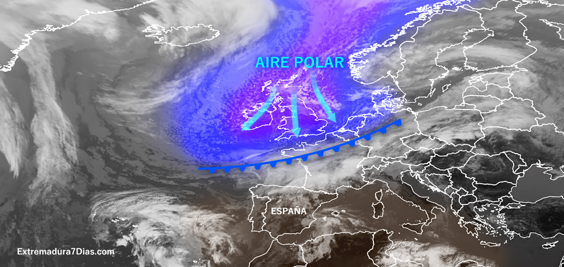 Aire polar alcanzará España los próximos días, ¿cómo afectará a Extremadura?
