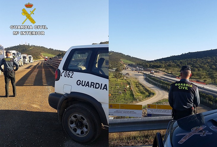 Investigan a tres personas por vigilar obras del AVE sin estar habilitados