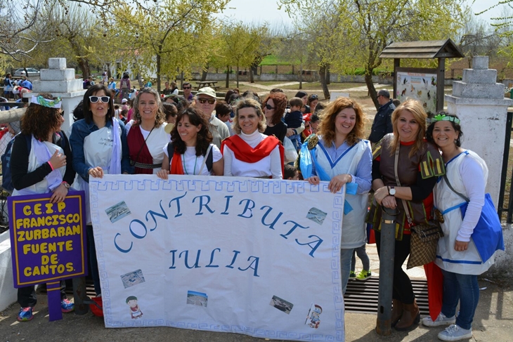 189 escolares visitan la ciudad romana de Contributa Iulia