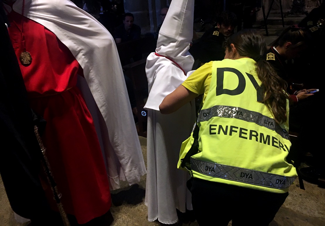 120 personas asistidas durante la Semana Santa de Cáceres