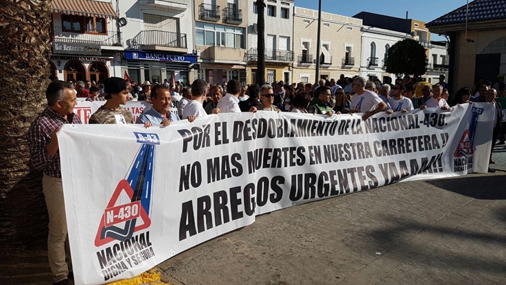 Siguen las manifestaciones para exigir la Autovía A-43