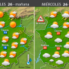 Previsión meteorológica en Extremadura. Días 25, 26 y 27 de abril
