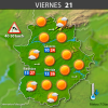 Previsión meteorológica en Extremadura. Días 19, 20 y 21 de abril