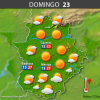 Previsión meteorológica en Extremadura. Días 21, 22 y 23 de abril