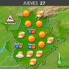 Previsión meteorológica en Extremadura. Días 25, 26 y 27 de abril