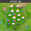 Previsión meteorológica en Extremadura. Días 26, 27 y 28 de abril