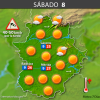 Previsión meteorológica en Extremadura. Días 6, 7 y 8 de abril