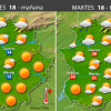 Previsión meteorológica en Extremadura. Días 18, 19 y 20 de abril