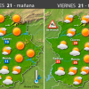 Previsión meteorológica en Extremadura. Días 21, 22 y 23 de abril