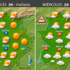 Previsión meteorológica en Extremadura. Días 26, 27 y 28 de abril