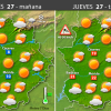 Previsión meteorológica en Extremadura. Días 27, 28 y 29 de abril